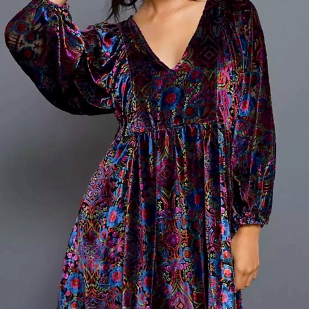 Elegant Multicolor Bohemian Dress